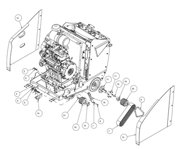Section 05 Diagram and Parts List for MK-4020KBG 167420-20G MK Diamond Concrete Saw